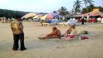 Goa Anjuna Beach Crowd