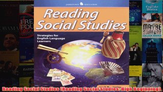 Download PDF  Reading Social Studies Reading Social Studies High Beginning FULL FREE