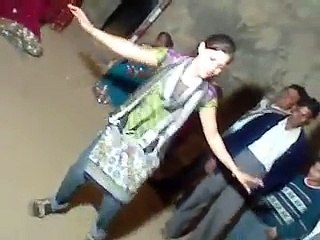 Pakistani Village girl dance in Public