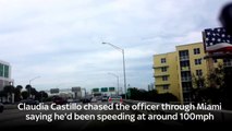 Woman Pulls Over Speeding Cop
