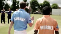 The World Best Spinner Muththaiya Muralitharan Flips a Coin to a Glass with the Ball