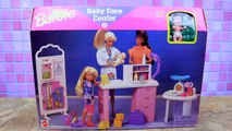 Barbie Baby Care Center TOY REVIEW Disney Frozen Elsa & Lots of Baby Dolls DisneyCarToys
