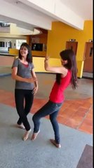Two Pakistani Girls dancing to a Bollywood song