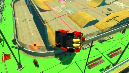 Spider Man monster Lightning Mcqueen truck & Tokyo DJ Black Disney cars Nursery Rhymes