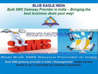 Bulk SMS Gateway Provider in India – Bringing the best business deals in market