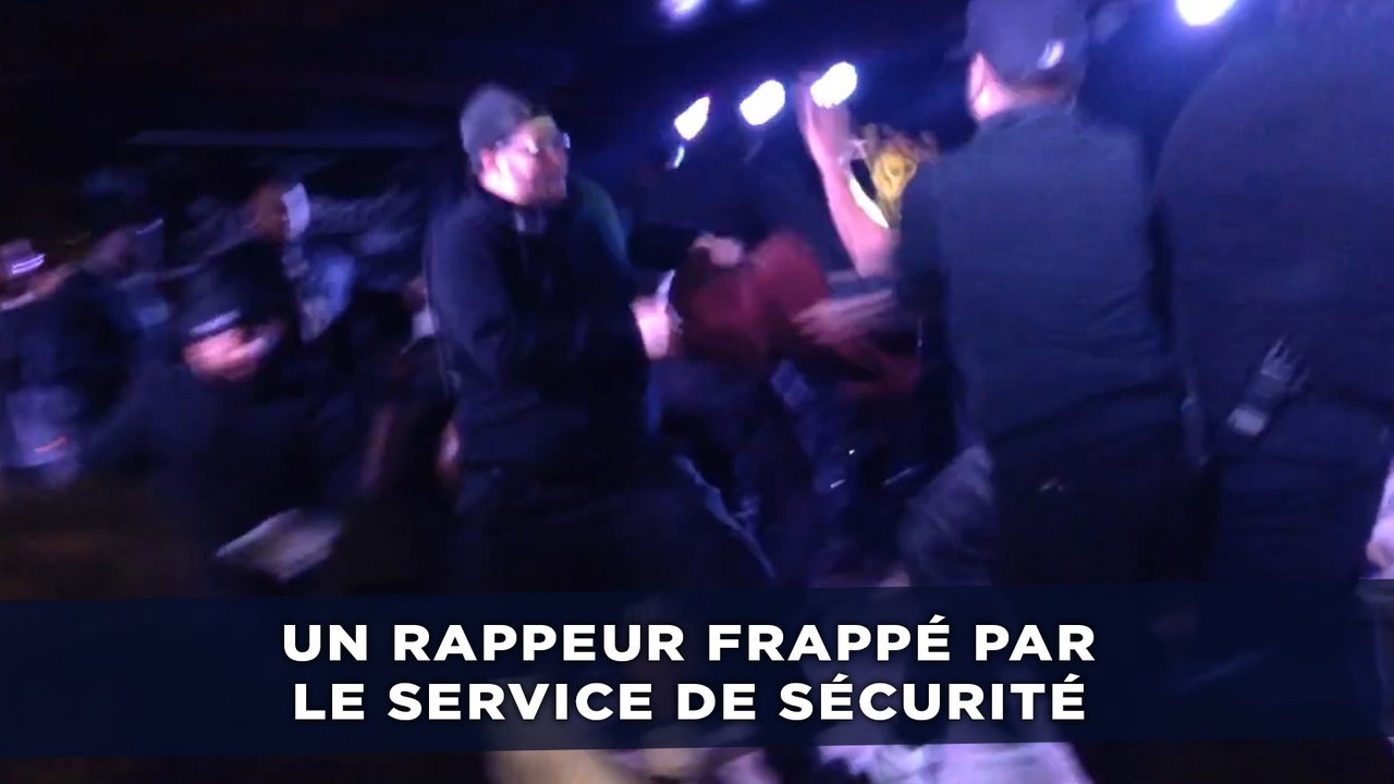Un rappeur frappé par le service de sécurité en plein concert