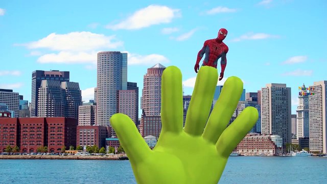 Spiderman Cartoon Fighting And Singing Finger Family Children Nursery Rhymes 3D Animated
