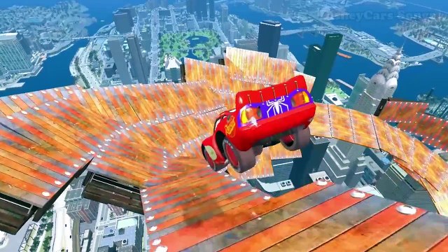 HULK drive Disney Lightning Mcqueen Cars Spiderman and Song for Children with Spider-man