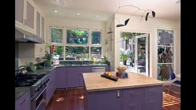 Благородный цвет. Цвет Лаванды на кухне