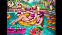 Princess Super Barbie Pool Party Dress Up & Makeover Game - Styling Games for Girls