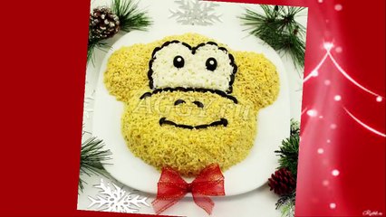 Christmas salad Monkey Как оригинально подать салат Мастер-класс!