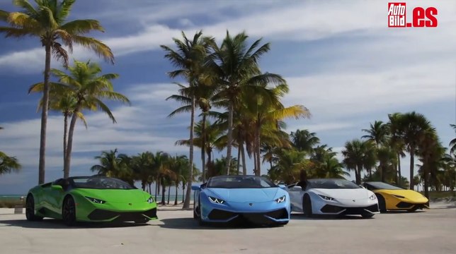 Varios Lamborghini Huracán LP610-4 Spyder conquistan Miami