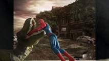 Juguetes Hombre Araña en español , Dibujos Animados Para Niños Spiderman vs dinosaurios