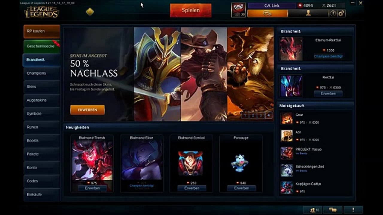 League of Legends Mystery Skin Unboxing #6 Rito will mich Veraschen !!