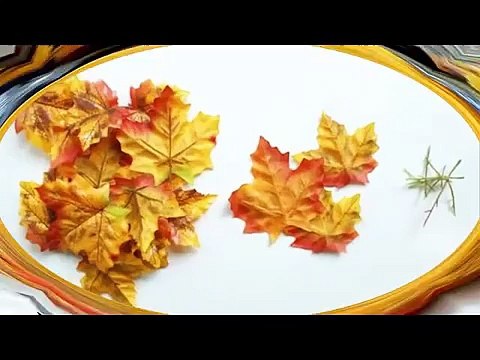 Как делать вазу из листьев Мастер-класс !