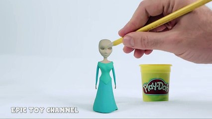 Play Doh Frozen Stop Motion Elsa & Olaf Playdough Animación de Disney Frozen