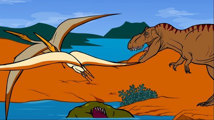 Le Tyrannosaure - Le Dictionnaire sur les dinosaures - Dessin animé éducatif