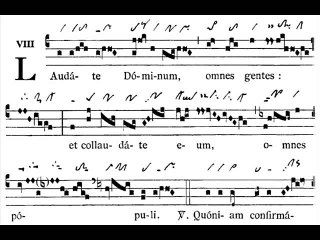 Tractus Laudate Dominum, Ad vigiliam paschalem (Vigile pascale) post IV lectionem