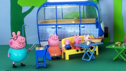 Peppa Pig 2015 New Toys English Episodes - Peppa Camping In Camper Van ft. Bing Bong Song! HD Video!