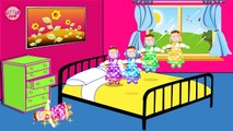 Five Little Masha Jumping on the Bed Nursery Rhyme