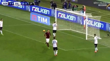 Mohamed Salah Goal - AS Roma 4 - 0 Palermo - 21-02-2016
