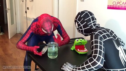 Spiderman Vs Black Spiderman - SLIME BAFF Challenge - Real Life Superheroes Movie