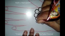 Simple Flower Arabic Henna Mehndi Design Tutorial