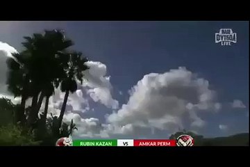 funny - Wind moves the cage soccer from his place during a match