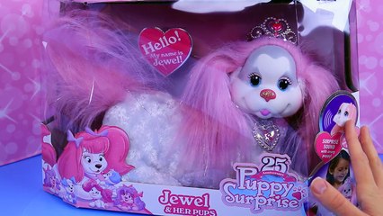 PUPPY SURPRISE 25th Anniversary Surprise Dog Stuffed Pet Jewel & Her Pups Collectors Edition