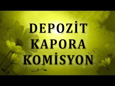 Depozit Kapora Komisyon Caizmidir - Sorularla İslamiyet