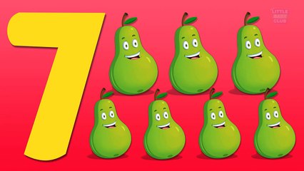 Counting Pears | Learn numbers from 1 to 7