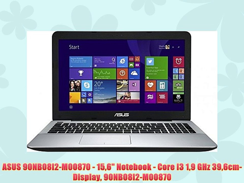 ASUS 90NB08I2-M00870 - 156 Notebook - Core I3 19 GHz 396cm-Display 90NB08I2-M00870