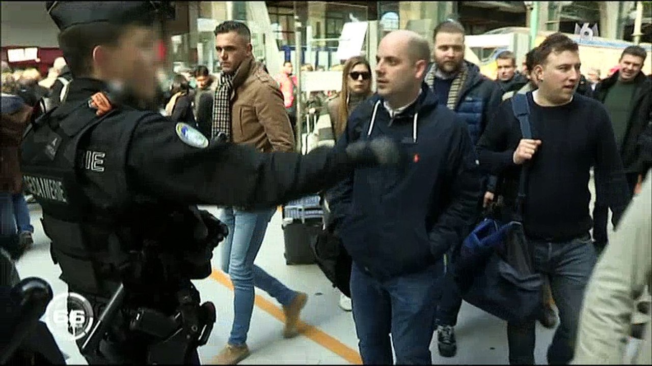 Les touristes anglais pas tous ravis des fouilles à la Gare du Nord pour la sécurité - Regardez