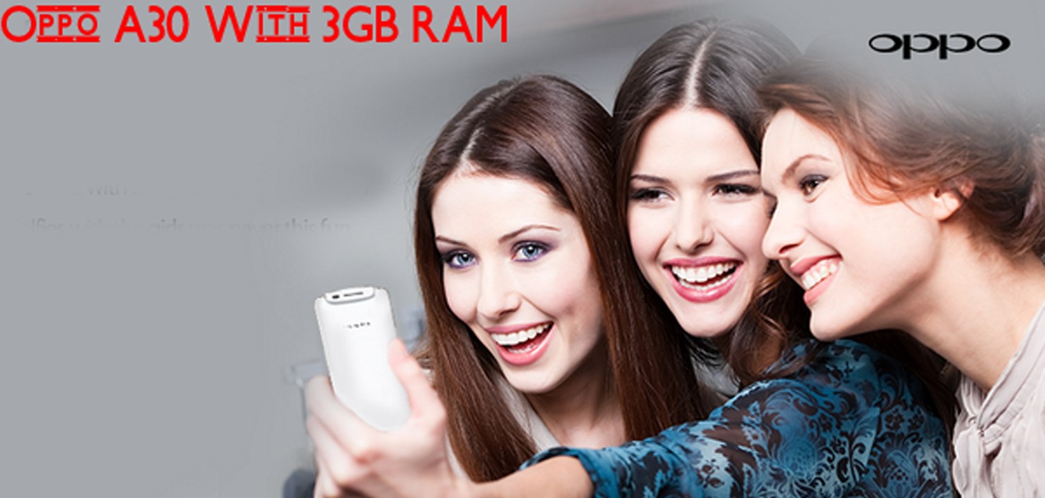 Oppo A30 With 3GB RAM