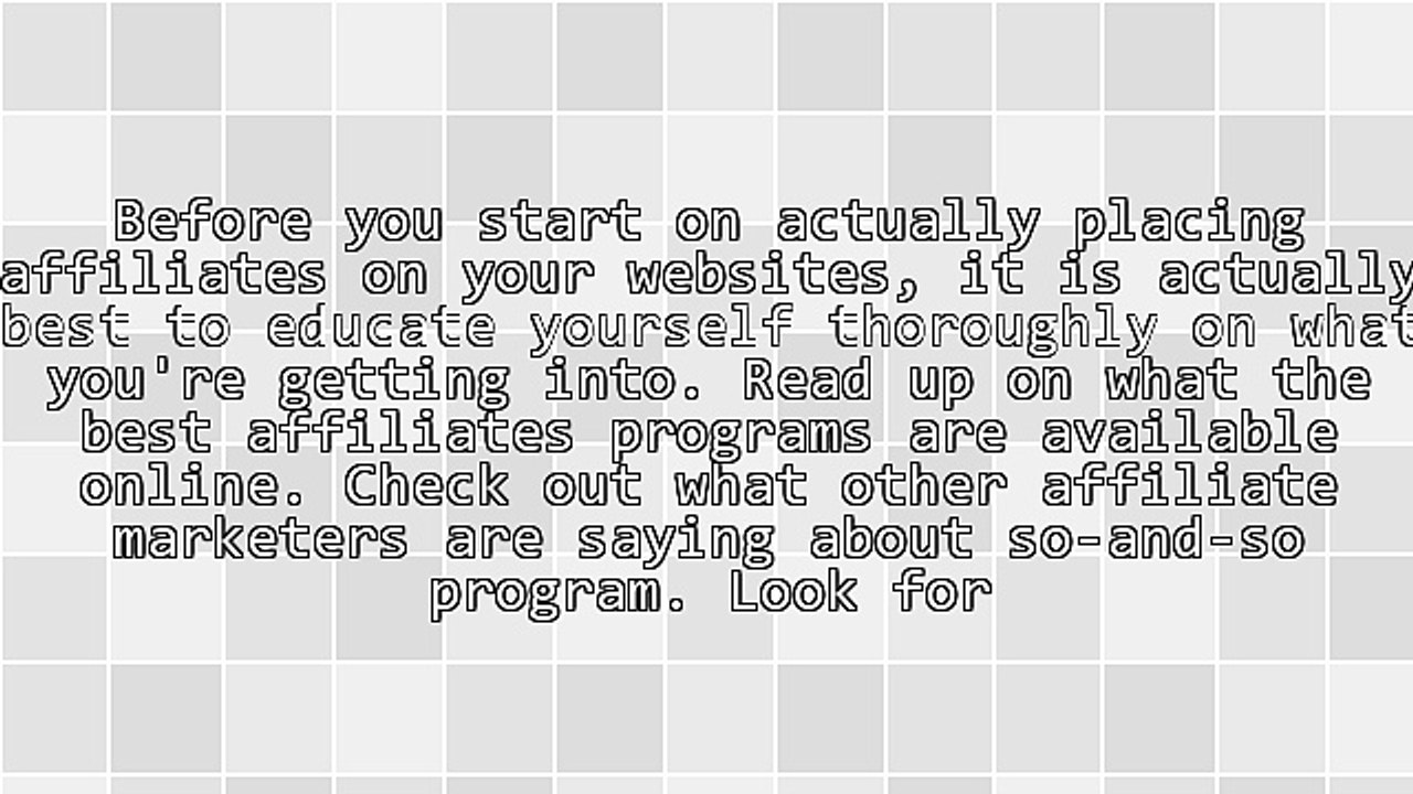 5 Tips for Affiliate Programs Newbies