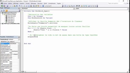 Excel VBA - Comment accéder à une feuille avec un Password