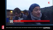 Jude Law dans la Jungle de Calais, son poignant message de soutien aux migrants (Vidéo)