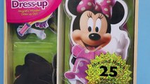 Minnie Mouse Magnetic Dress Up Doll Wooden Set Makeover Mickey Mouse Clubhouse Character Toy