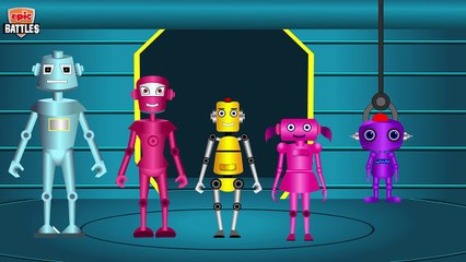 Finger Family Epic Battles Cyclops Vs Robot | Finger Family Nursery Rhymes