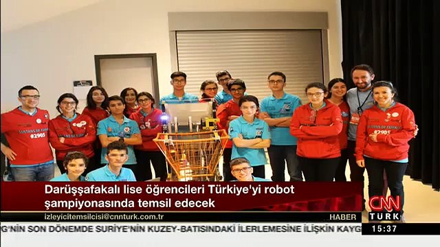 Darüşşafaka Robot Kulübü, CNN Türkte yayınlanan Akıl Çemberi programının konu�