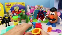 Play Doh Fuzzy Pet Salon Reviewed by Toy Story Rex and Mr Potato Head with Batman Superhero