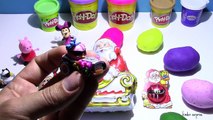 Play-Doh Surprise Eggs Santa Claus Eggs Angry Birds,Peppa Pig,Mickey Mouse,Hello Kitty...