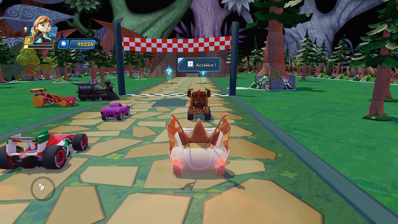 ANNA la Reine des Neiges & FLASH McQUEEN Disney Cars 2 Pixar | Dessin Animé Disney Infinity