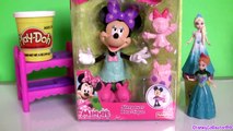 Play Doh Minnie Mouse SLEEPOVER BOW-Tique ❤️ MagiClip Disney Frozen Elsa Anna Magic Clip