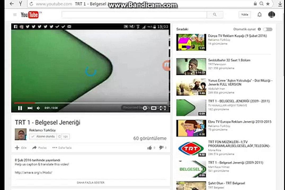 TRT 1 - Belgesel Jeneriği (2009-2011)