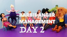Barbie Anger Management Day 2 Frozen Hans Belle Hulk Ursula DisneyCarToys