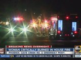 Woman seriously injured in Phoenix house fire