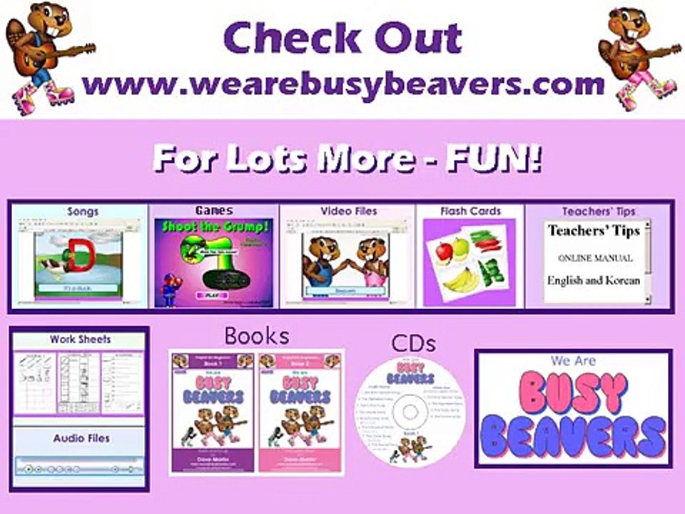 Busy Beaver Characters - Daycare Learning Video