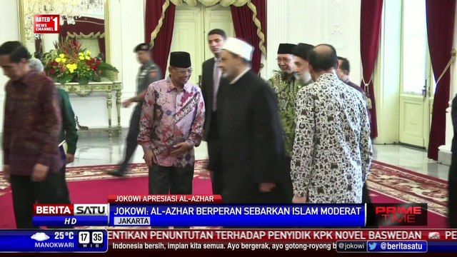 Presiden Jokowi Bertemu Pemimpin Al-Azhar Kairo