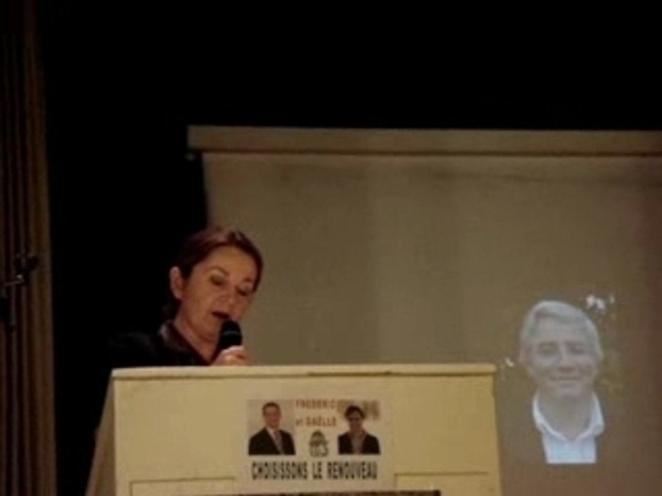 Sonia Lafay soutient Frédéric Léveillé